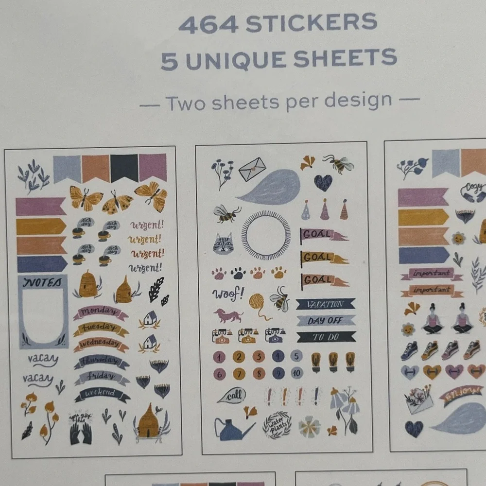 🎉🎉Spring Planner Journal Stickers for Planning — 5 Sticker Sheets